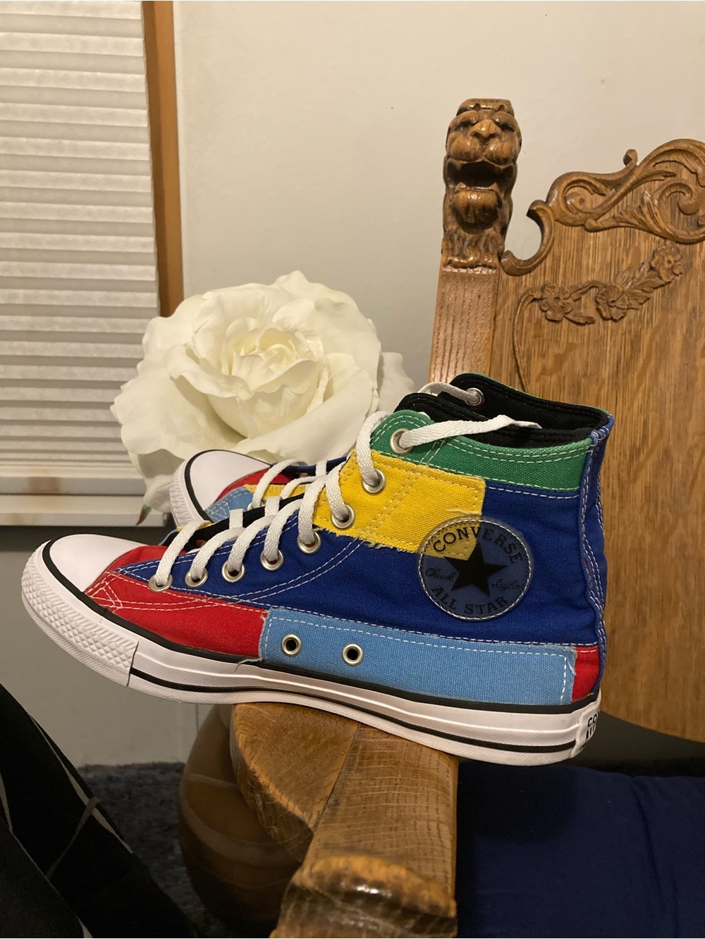 Converse High Top Patchwork Sneakers - Multicolor